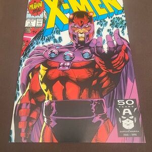 Marvel X-Men Comic with Red and Purple Costume